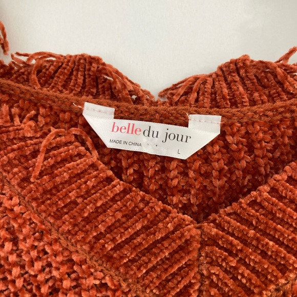 NWOT 🎀 Belle Du Jour Destructed Sweater - Picture 6 of 13